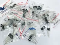 Hộp Diode tổng hợp từ 1N4001 đến 1N5819. 10 loại, mỗi loại 20 cái